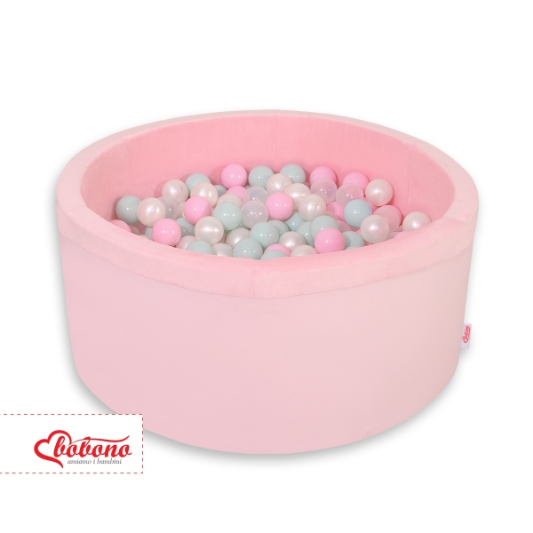 Piscine à Balles Minky avec Balles 200pcs Rose pour Fille
