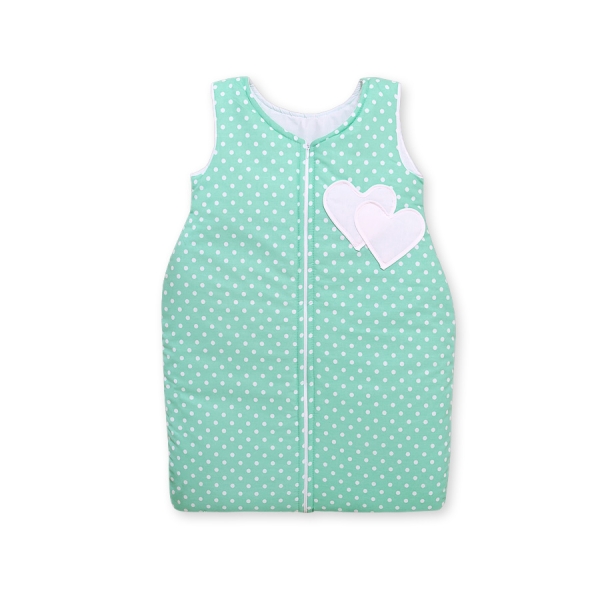Gigoteuse Menthe à Pois Cœurs