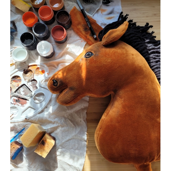 Hobby Horse Bâton Cheval Bai Clair