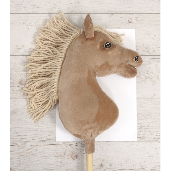 Hobby Horse Cheval Léger sur un Bâton Premium