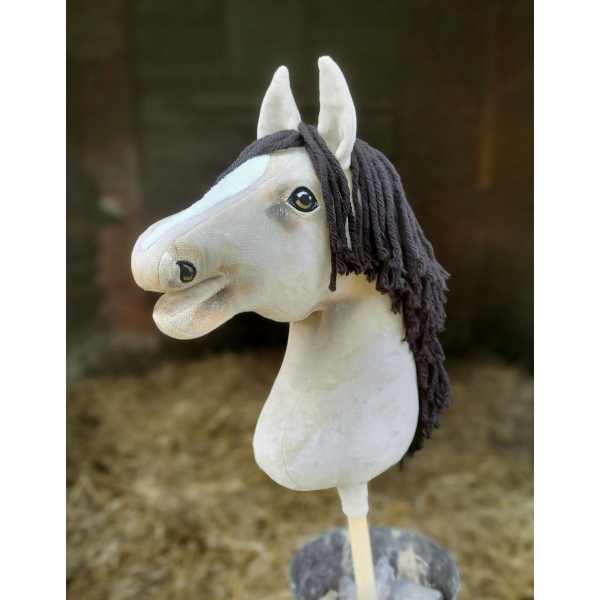 Hobby Horse Cheval Léger sur un Bâton Premium
