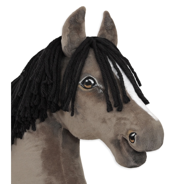 Hobby Horse Cheval sur un Bâton Premium Grullo