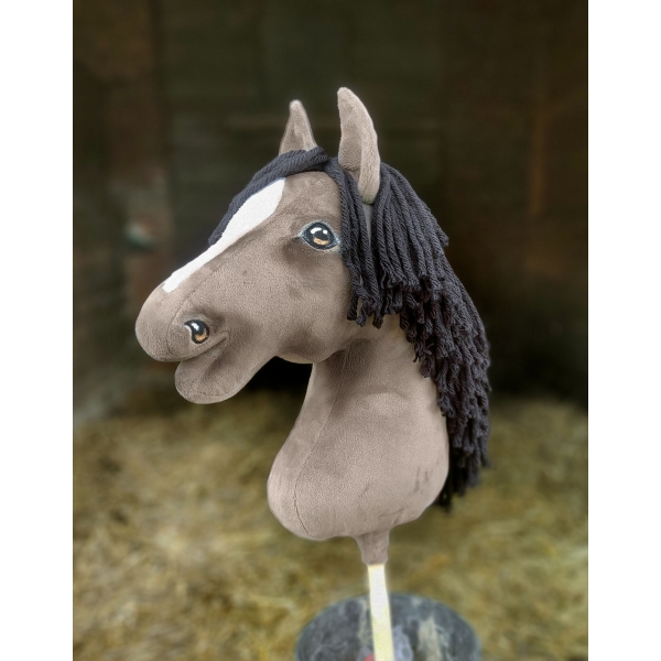 Hobby Horse Cheval sur un Bâton Premium Grullo
