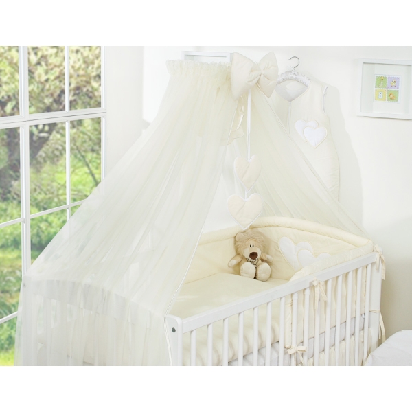 Housse d'oreiller couette Moustiquaire Tour de lit bébé 5 pcs