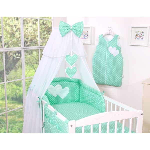 Housse d'oreiller couette Moustiquaire Tour de lit bébé 5 pcs