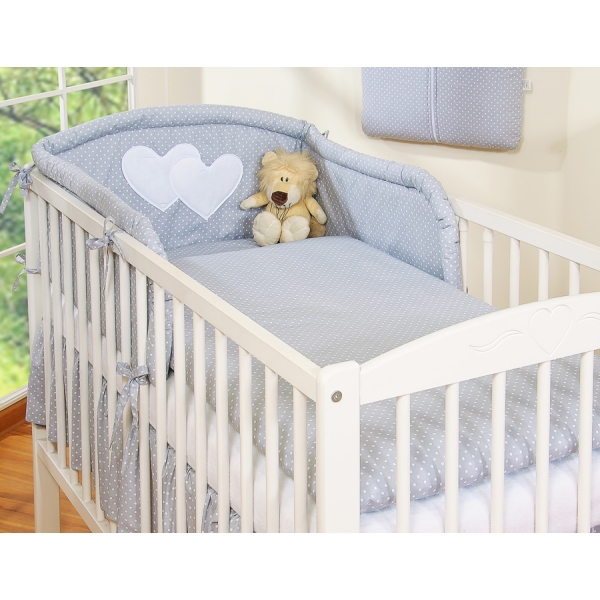 Housses de couette et d'oreiller pour lit bébé à barreaux
