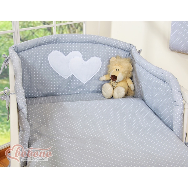 Housses de couette et d'oreiller pour lit bébé à barreaux