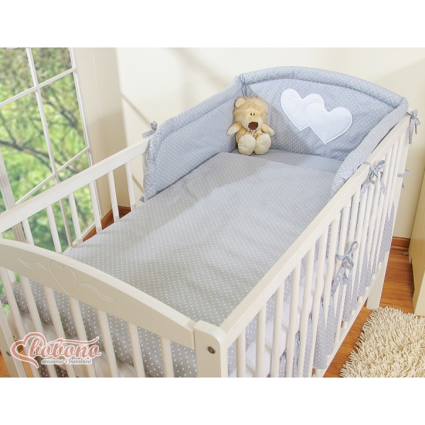 Housses de couette et d'oreiller pour lit bébé à barreaux