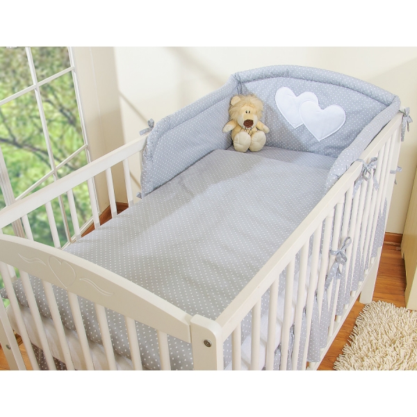 Housses de couette et d'oreiller pour lit bébé à barreaux