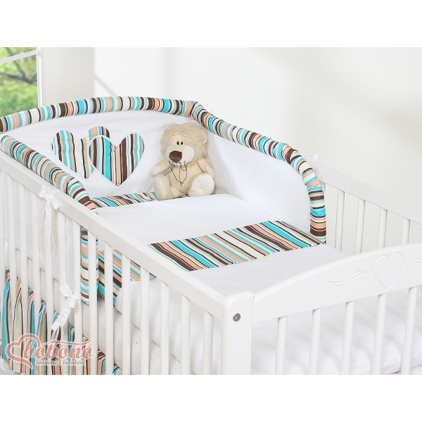 Housses de couette et d'oreiller pour lit bébé à barreaux