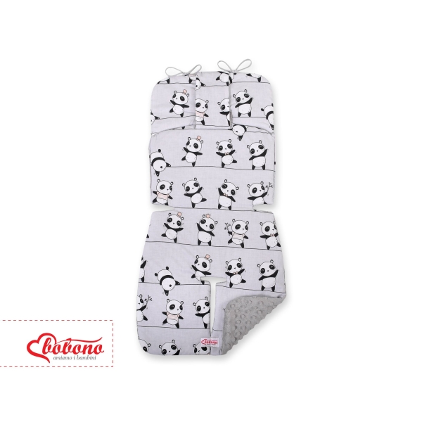 Insert de Poussettes Double Face Gris Panda
