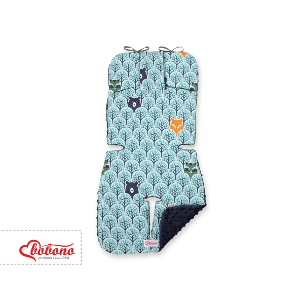 Insert de Poussettes Double Face Menthe Bleu Foncé