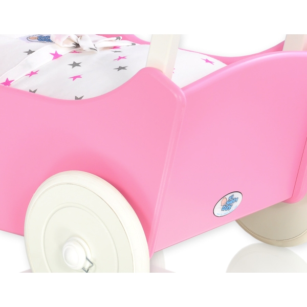 Landau de Poupée en Bois Blanc