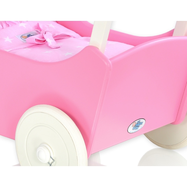Landau de Poupée en Bois Blanc