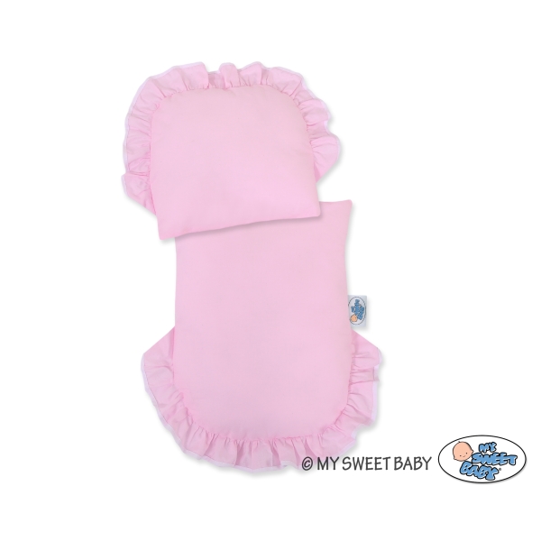 Landau en Osier Bébé Jouet Rose Rose