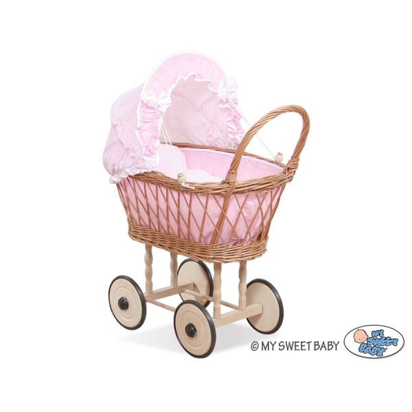 Landau rotin poupon rosa