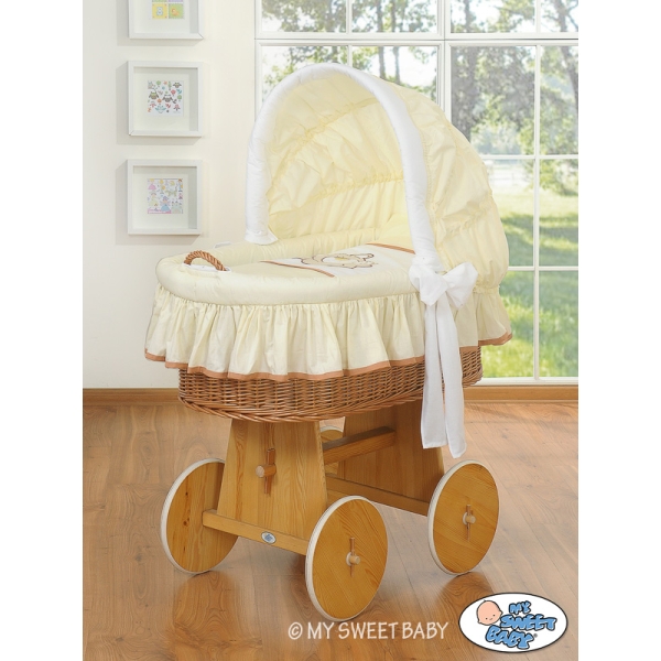 Linge de Berceau en Osier 2 pcs