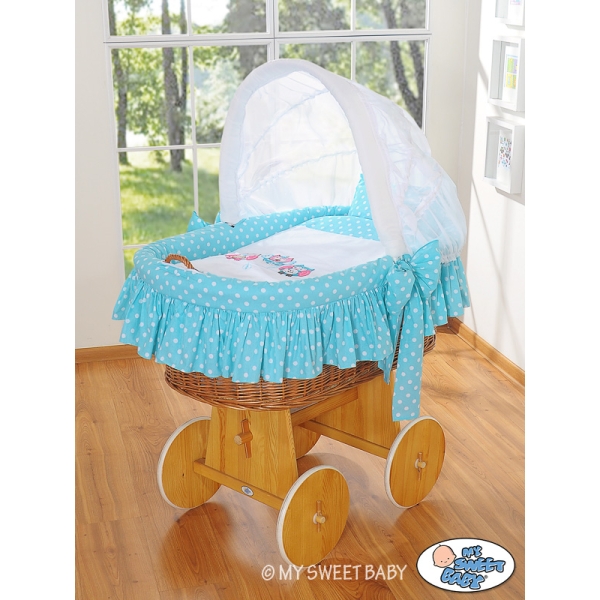 Linge de Berceau en Osier 2 pcs