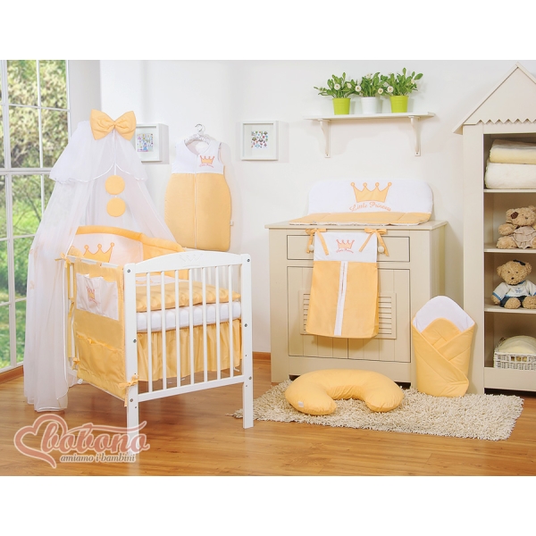 Linge de Lit Bébé Parure 11 pcs Moustiquaire Prince / Princess