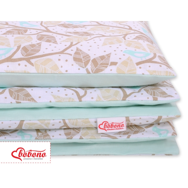 Linge de Lit Enfant 2 pcs 100x135 MINI Beige Feuilles