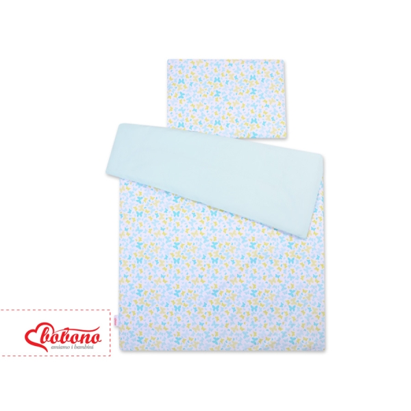 Linge de Lit Enfant 2 pcs 100x135 MINI Bleu Papillons