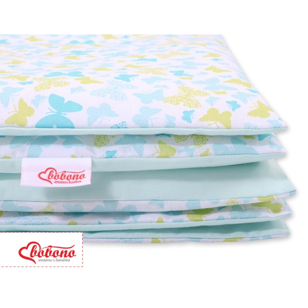 Linge de Lit Enfant 2 pcs 100x135 MINI Bleu Papillons