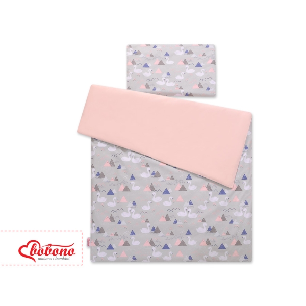 Linge de Lit Enfant 2 pcs 100x135 MINI Gris Cygnes