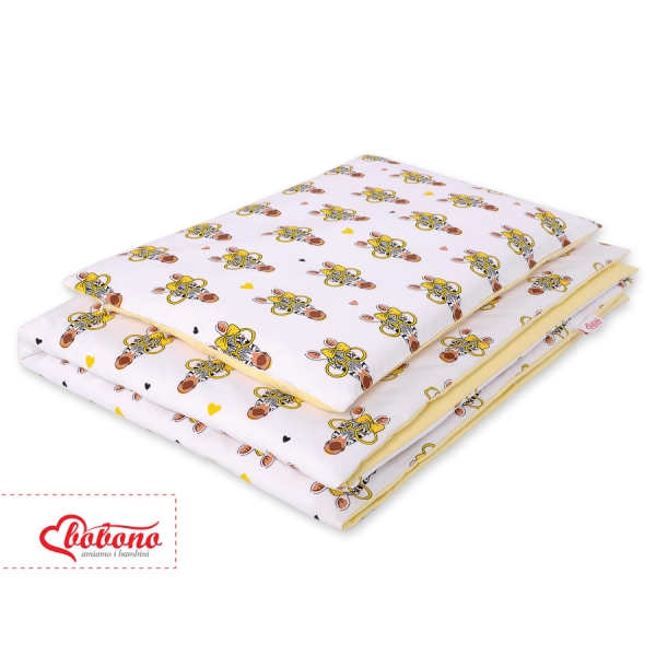 Linge de Lit Enfant 2 pcs 100x135 MINI Jaune Zèbre
