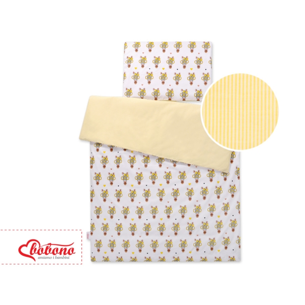 Linge de Lit Enfant 2 pcs 100x135 MINI Jaune Zèbre