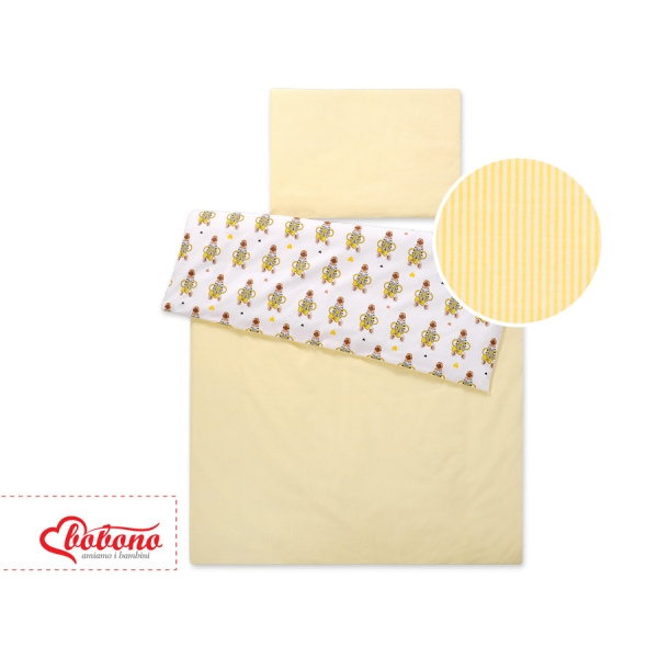 Linge de Lit Enfant 2 pcs 100x135 MINI Jaune Zèbre