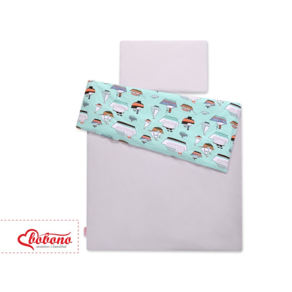 Linge de Lit Enfant 2 pcs 100x135 MINI Menthe Navires