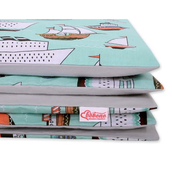 Linge de Lit Enfant 2 pcs 100x135 MINI Menthe Navires