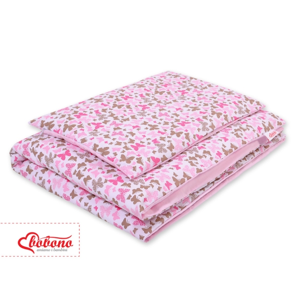 Linge de Lit Enfant 2 pcs 100x135 MINI Rose Papillons