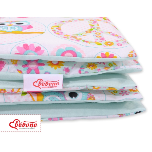 Linge de Lit Enfant 2 pcs 140x200 cm JUNIOR Hiboux