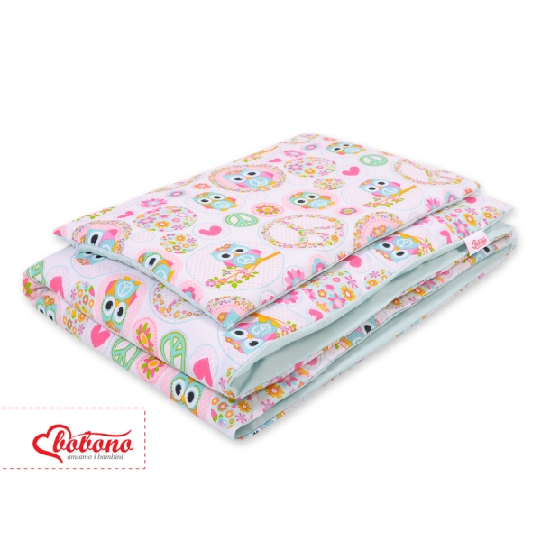 Linge de Lit Enfant 2 pcs 140x200 cm JUNIOR Hiboux