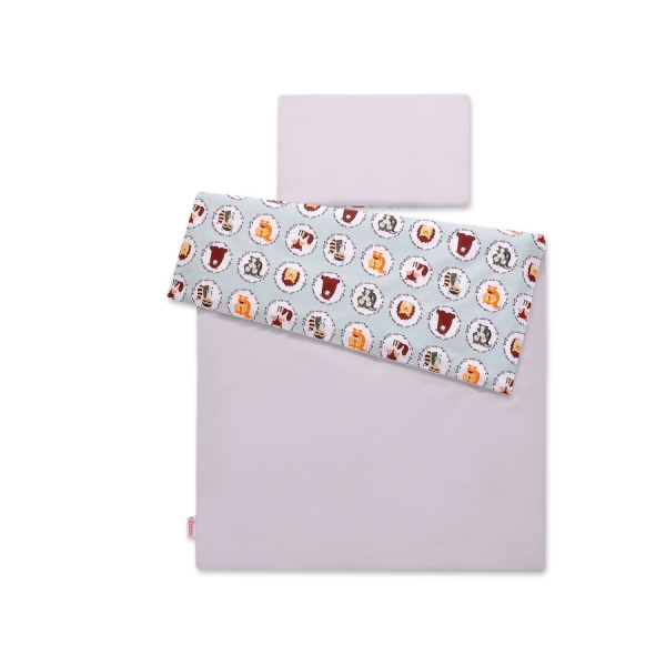 Linge de Lit Enfant 2 pcs 140x200 cm JUNIOR Menthe Animaux