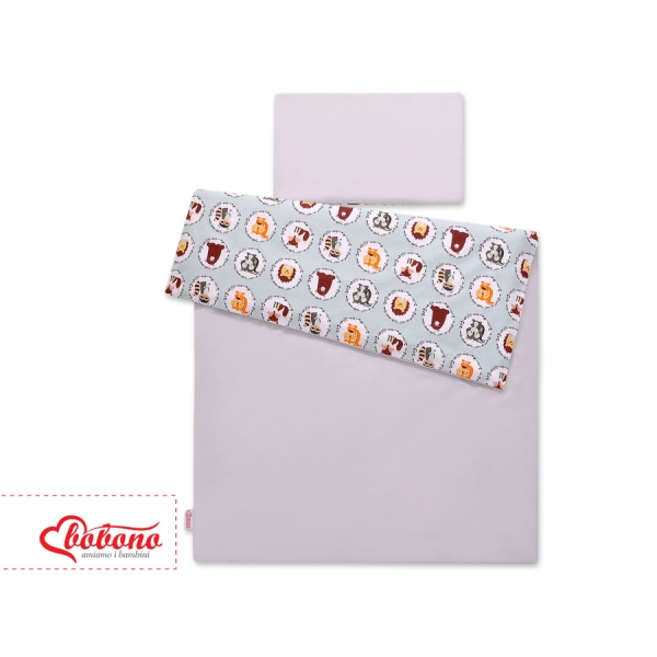 Linge de Lit Enfant 2 pcs 140x200 cm JUNIOR Menthe Animaux