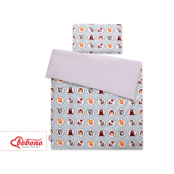 Linge de Lit Enfant 2 pcs 140x200 cm JUNIOR Menthe Animaux
