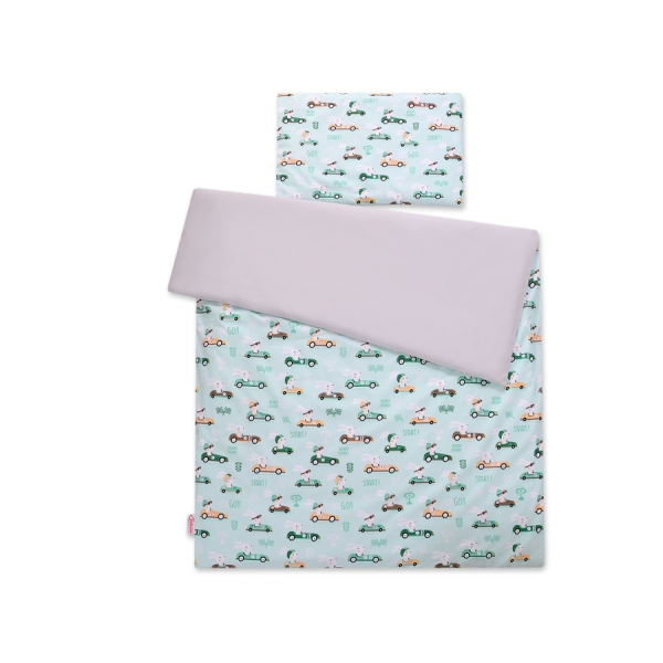 Linge de Lit Enfant 2 pcs 140x200 cm JUNIOR Menthe Lapins