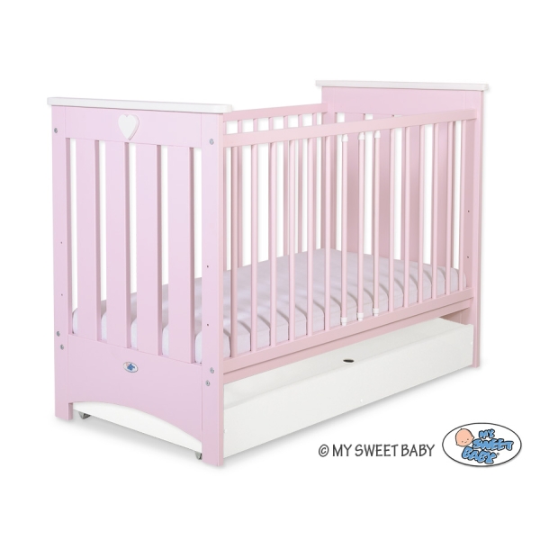 Lit avec Tiroir pour Bébé 60x120 cm Lorenzo Standard