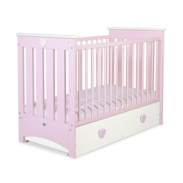 Lit Bébé a Barreaux avec Tiroir 120x60 cm Lorenzo Maxi