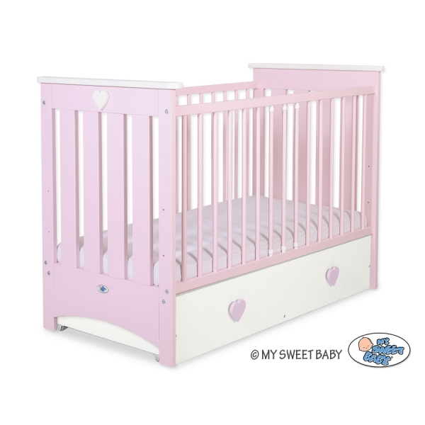 Lit Bébé a Barreaux avec Tiroir 120x60 cm Lorenzo Maxi
