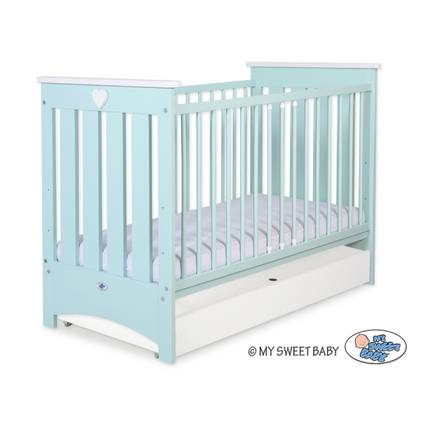 Lit Bébé a Barreaux avec Tiroir 120x60 cm Lorenzo Standard