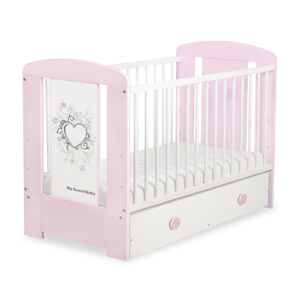 Lit Bébé à Barreaux avec Tiroir 120x60 cm Maxi