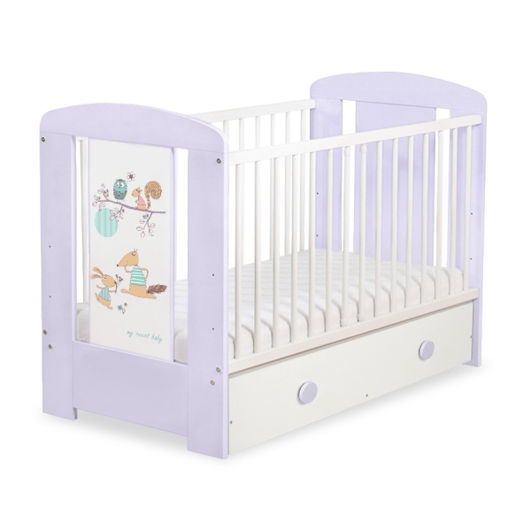 Lit Bébé à Barreaux avec Tiroir 120x60 cm Maxi