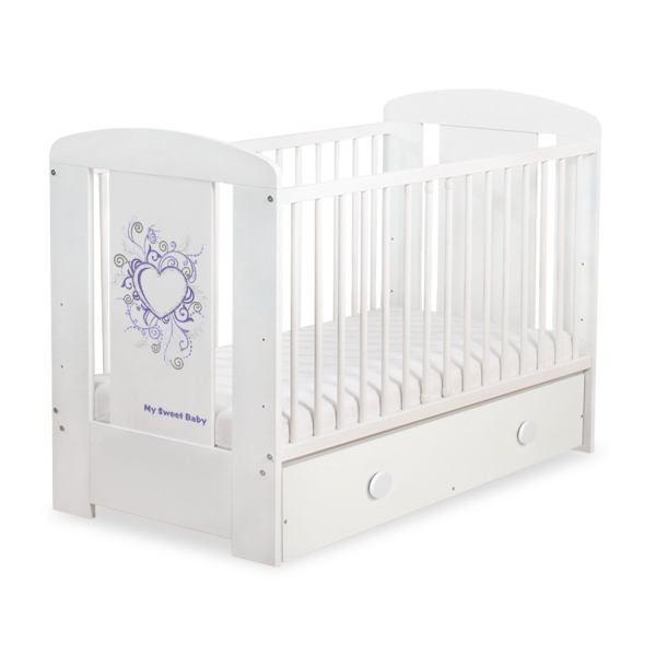Lit Bébé à Barreaux avec Tiroir 60x120 cm Maxi