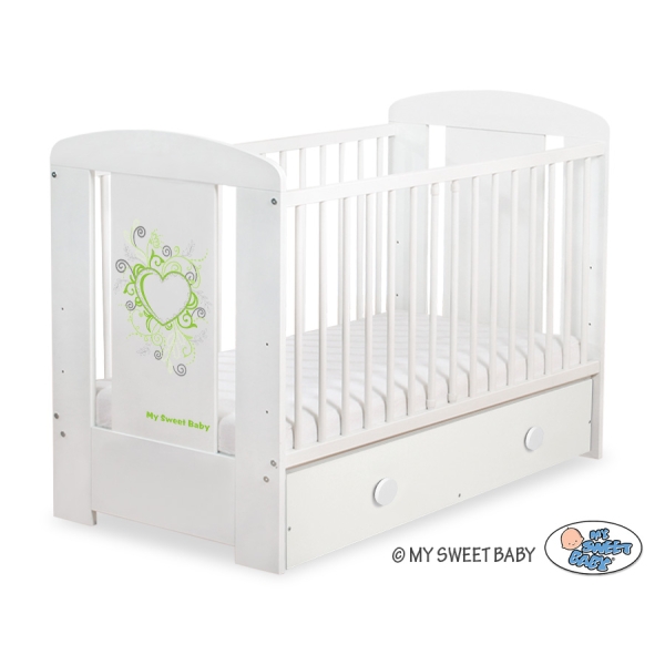 Lit Bébé à Barreaux avec Tiroir 60x120 cm Maxi