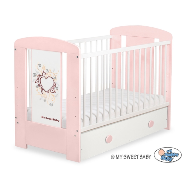 Lit Bébé à Barreaux avec Tiroir 60x120 cm Maxi