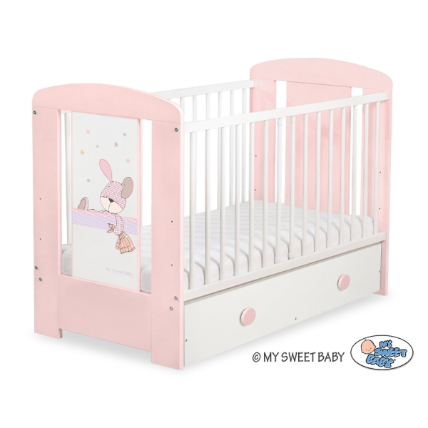 Lit Bébé à Barreaux avec Tiroir 60x120 cm Maxi