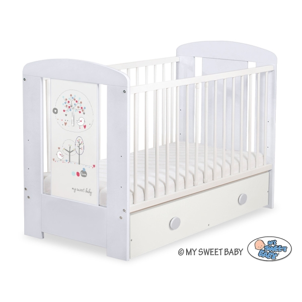 Lit Bébé à Barreaux avec Tiroir 60x120 cm Maxi